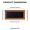 Warm Honey Brown Wood Shadow Box Frame with Acrylic Front - Black Suede Backing, 30 Sizes